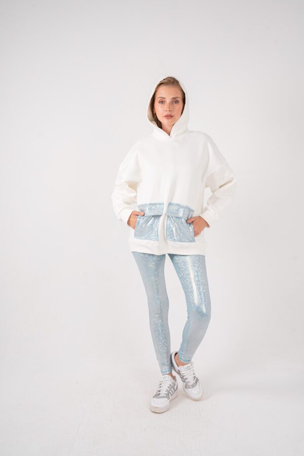 OVERSIZED MARVEL POCKET Hoodie [OFF-WHITE] - Image 4