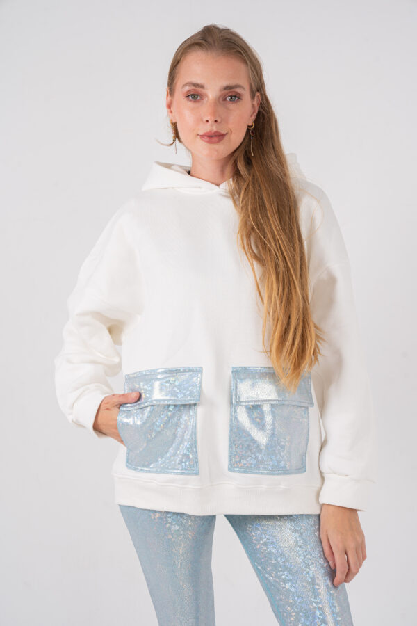OVERSIZED MARVEL POCKET Hoodie [OFF-WHITE]
