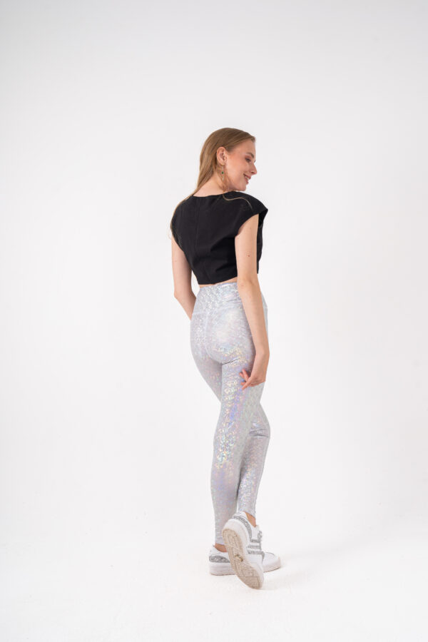 MARVEL LEGGING [HOLOGRAPHIC SILVER COLOR] - Image 3