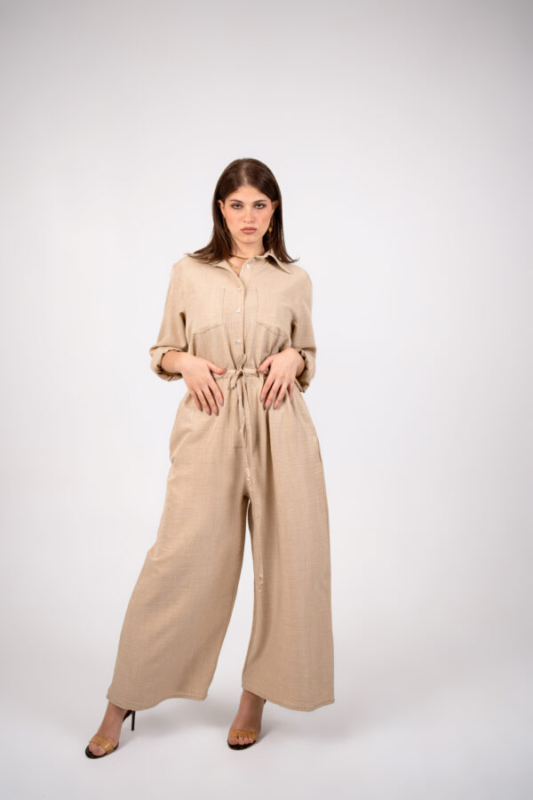 NATURE LINEN JUMPSUIT